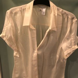 Sheer silk Banana Republic blouse